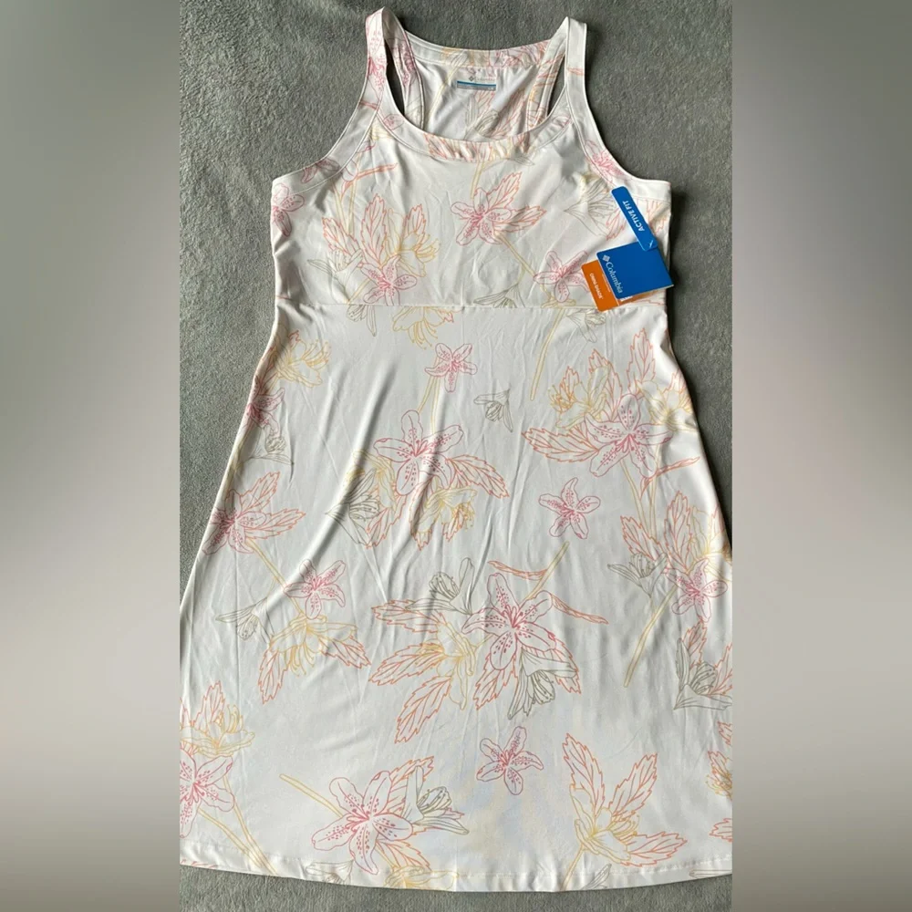 Columbia Women’s PFG Freezer III Dress Tiger Lily print New with Tags sz Large - Picture 5 of 14